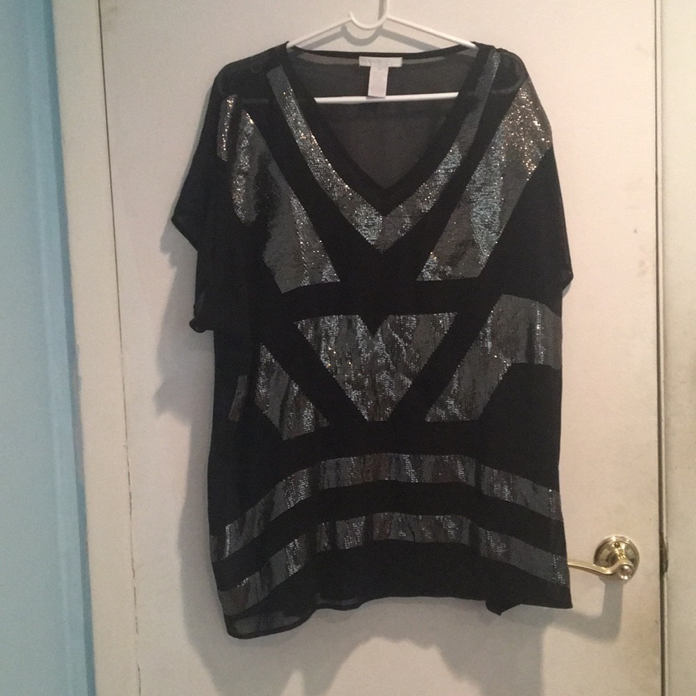 Sequence black Long blouse